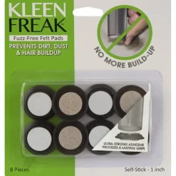 Kleen Freak Brown Round Felt Heavy Duty Self Adhesive Protective Pad 1 L x 1 W in.