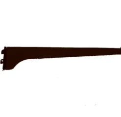 Knape & Vogt Black Steel Regular Duty Bracket 16 Ga. 10 in. L 160 lb.
