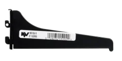 Knape & Vogt Black Steel Regular Duty Bracket 16 Ga. 6 in. L 160 lb. (Pack of 10)