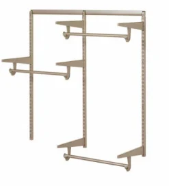 Knape & Vogt Brown Steel Closet Organizer 4 ft. L