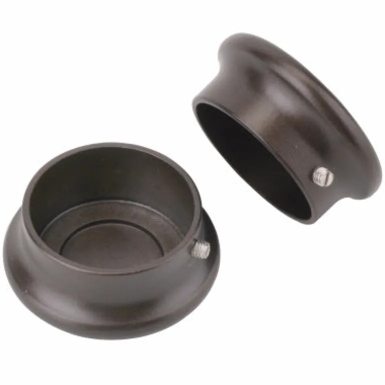 Knape & Vogt Closet Pole 1-5/16" Bronze White Chrome