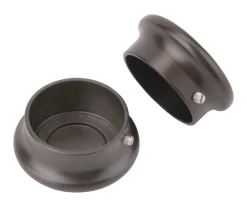 Knape & Vogt Closet Pole 1-5/16" Bronze White Chrome