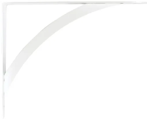 Knape & Vogt John Sterling White Steel Bracket 12 Ga. 10 in. L 100 lb. (Pack of 10)