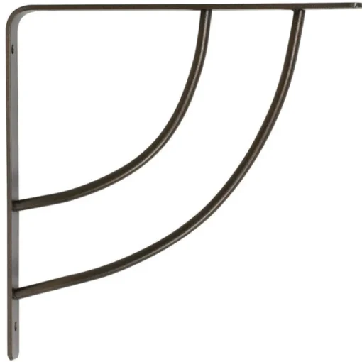 Knape & Vogt John Sterling White Steel Shelf/Rod Bracket 12 Ga. 10 in. L 250 lb. (Pack of 20)