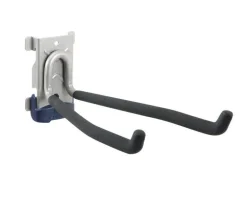 Knape & Vogt Matrix Black/Silver Steel Hook 13 in. L