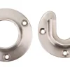 Knape & Vogt Pro HD 6-1/2 in. L x 1-5/16 in. Dia. Brushed Nickel Steel Rod Socket (Pack of 6)