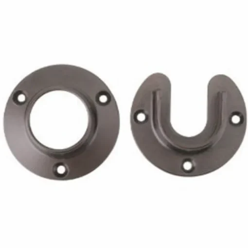 Knape & Vogt Pro HD 6-1/2 in. L x 1-3/8 in. Dia. Oil-Rubbed Bronze Steel Rod Socket (Pack of 6)