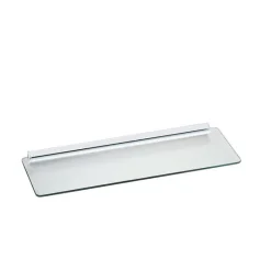 Knape & Vogt Shelf-Made 1.75 in. H X 18 in. W X 6 in. D Clear/White Glass Shelf Kit