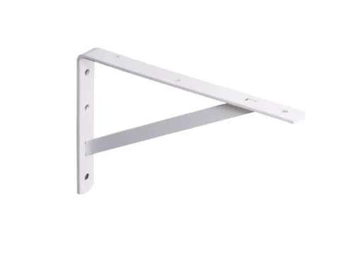 Knape & Vogt White Steel Bracket 16 In. L 600 Lb.