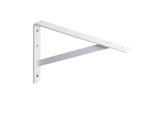 Knape & Vogt White Steel Bracket 16 In. L 600 Lb.