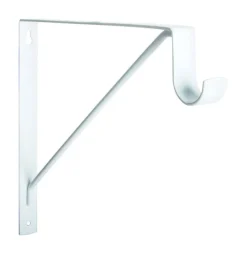 Knape & Vogt White Steel Bracket 13 Ga. 11 In. L
