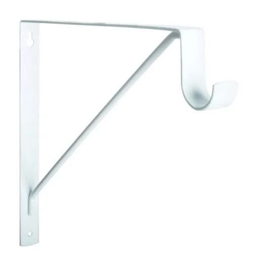 Knape & Vogt White Steel Bracket 13 Ga. 11 In. L