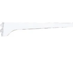 Knape & Vogt White Steel Regular Duty Bracket 10 in. L 160 lb.