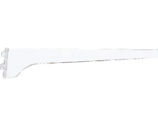 Knape & Vogt White Steel Regular Duty Bracket 8 in. L 160 lb.