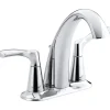 Kohler Polished Chrome Centerset Bathroom Sink Faucet 4 in.