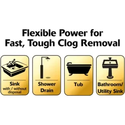 Korky Beehive Mini Sink and Drain Plunger 9 in. L X 5-1/2 in. D