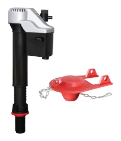 Korky QuietFILL Platinum Red Universal Fill Valve & Flapper Kit 13-1/2 H x 2 Dia. in.