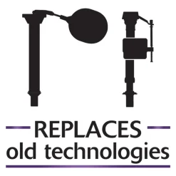 Korky QuietFill Toilet Fill Valve Red For Universal