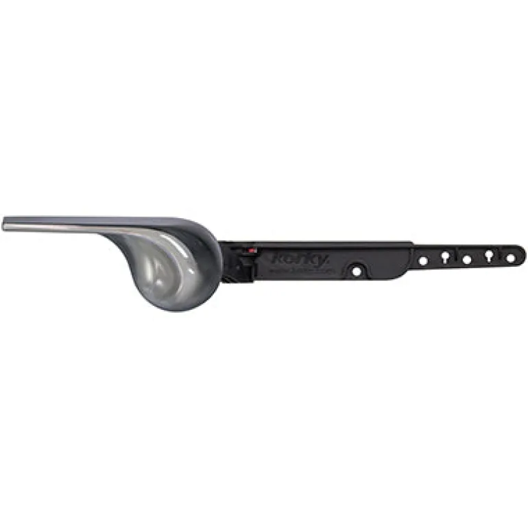 Korky Strong Arm Flush Handle Black Chrome For Universal