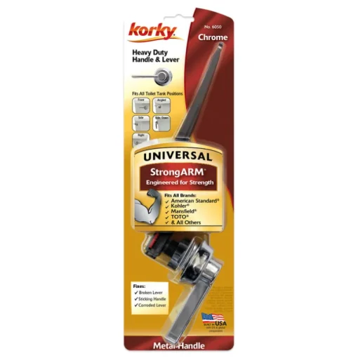 Korky StrongARM Classic Style, Chrome Tank Lever