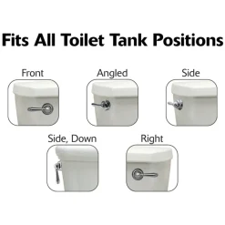 Korky StrongARM Faucet Style, Chrome Tank Lever