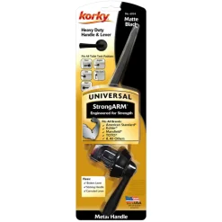 Korky StrongARM Flush Lever Black Matte Metal For Universal