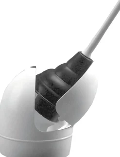 Korky Toilet Plunger with Holder 16 in. L X 6 in. D