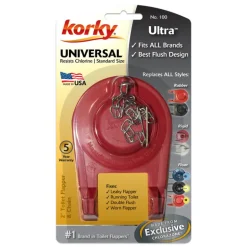 Korky Ultra High Performance Universal 2 Inch Toilet Flapper Red For Universal