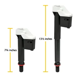 Korky Universal Fit Adjustable QuietFILL Toilet Fill Valve and 2 in. Flapper Kit