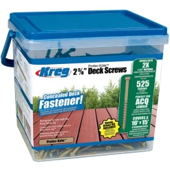 Kreg No. 8 Head X 2-5/8 in. L Square Pan Head Deck Screws 525 pc
