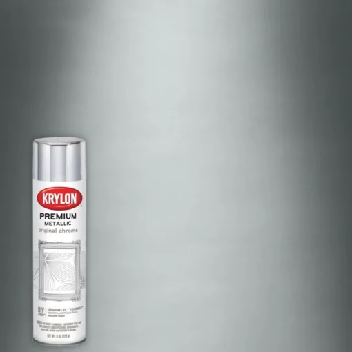 Krylon 1010 8 Oz Original Chrome Premium Metallic Spray Paint (Pack of 6)