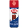 Krylon Exotic Red 15 sq. ft. Coverage Special Purpose Gloss Lacquer Spray Paint 12 oz. (Pack of 6)