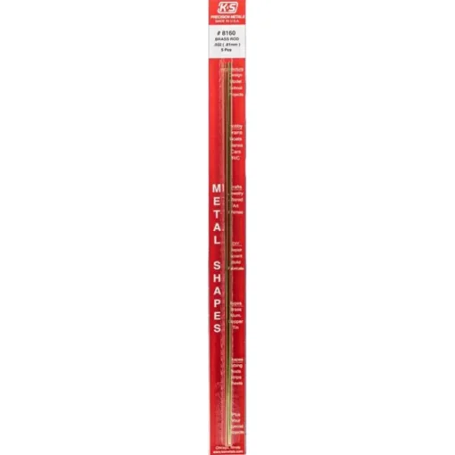 K&S 1/32 in. D X 12 in. L Brass Rod 5 pk