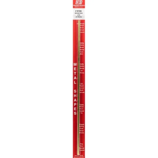K&S 3/16 in. D X 12 in. L Brass Rod 1 pk