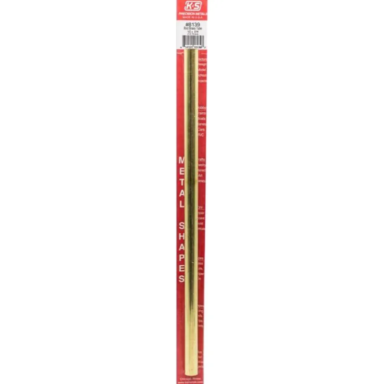 K&S 1/2 in. D X 12 in. L Round Brass Tube 1 pk