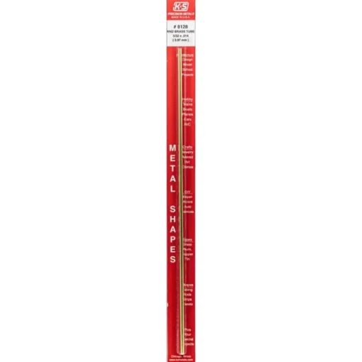 K&S 5/32 in. D X 12 in. L Round Brass Tube 1 pk