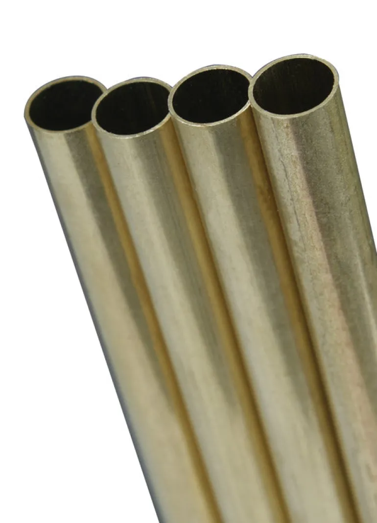 K&S 13/32 in. D X 12 in. L Round Brass Tube 1 pk