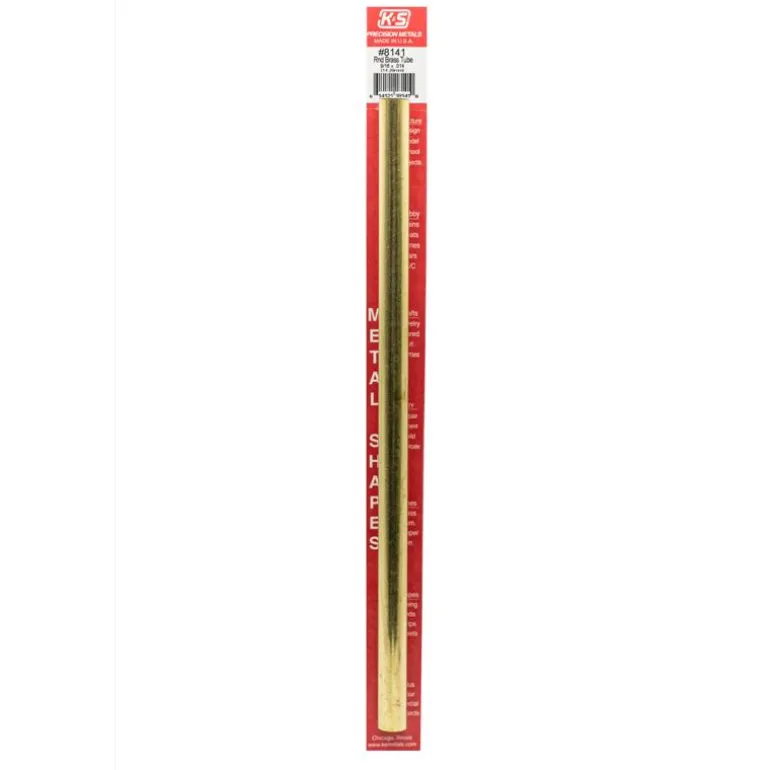 K&S 9/16 in. D X 12 in. L Round Brass Tube 1 pk