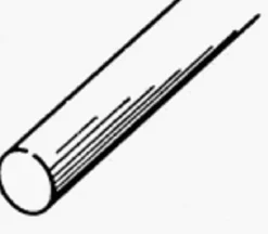 K&S 1/8 in. D X 12 in. L Stainless Steel Unthreaded Rod