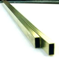 K&S 1/4 in. W X 12 in. L Rectangular Brass Tube 1 pk