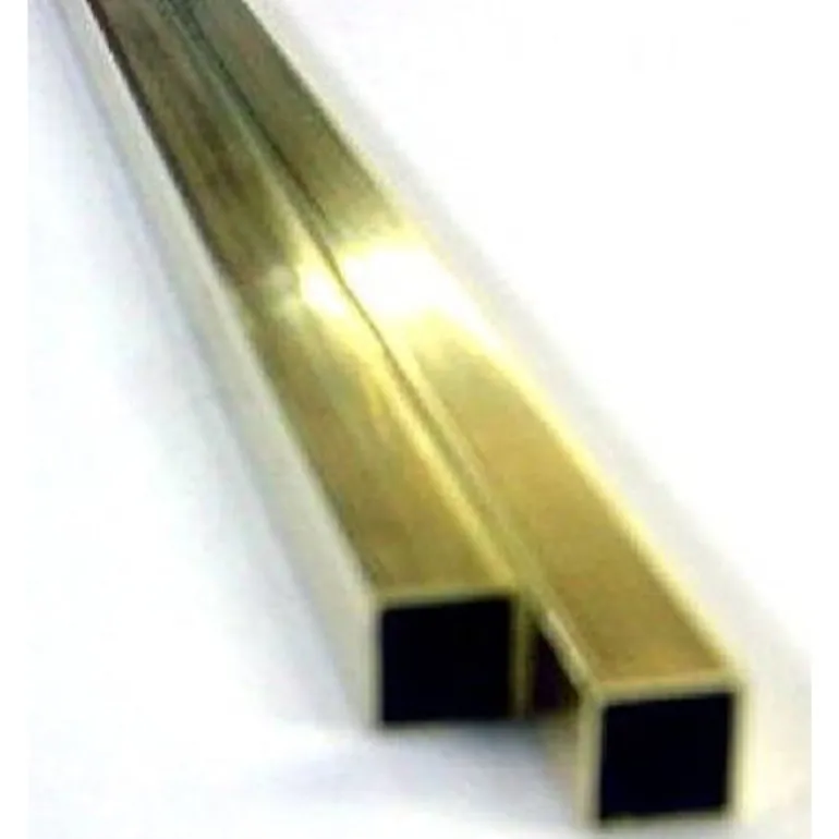 K&S 7/32 in. W X 12 in. L Square Brass Tube 1 pk