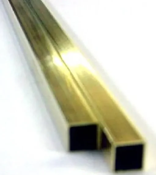 K&S 5/32 in. W X 12 in. L Square Brass Tube 1 pk
