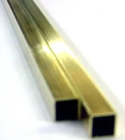 K&S 1/16 in. W X 12 in. L Square Brass Tube 2 pk