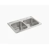 KTCHEN SNK DBL 33X22X8"