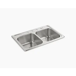 KTCHEN SNK DBL 33X22X8"