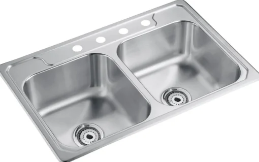 KTCHEN SNK DBL 33X22X8"