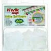 Kwik Clip Plastic White Non-Electric Light Hanger Clips Accessory 2 H x 2 W in.