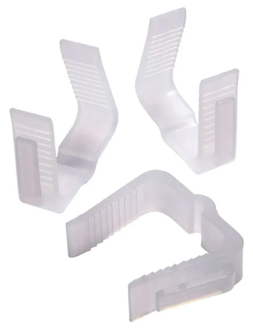 Kwik Clip Plastic White Non-Electric Light Hanger Clips Accessory 2 H x 2 W in.