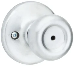 Kwikset Mobile Home Satin Chrome Privacy Knob Right or Left Handed