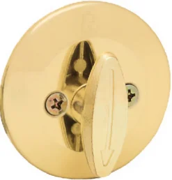 Kwikset Polished Brass Metal Deadbolt